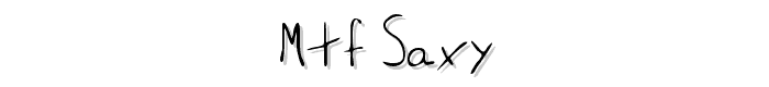 MTF Saxy font